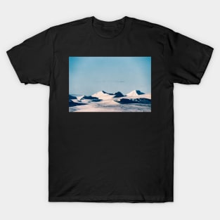 Majestic Snow-Covered Peaks of Rondane National Park (Norway) Shot on Film T-Shirt